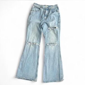 Levi's Light Blue Distressed Flare Jeans - Women's